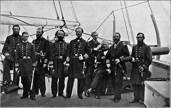 REAR-ADMIRAL JOHN A. DAHLGREN AND OFFICERS