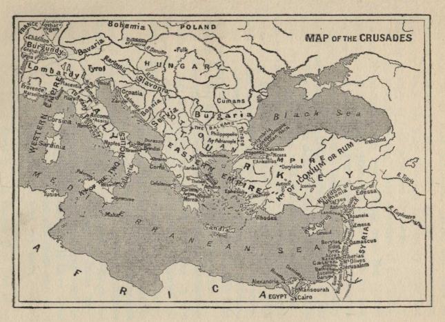 Map of the Crusades