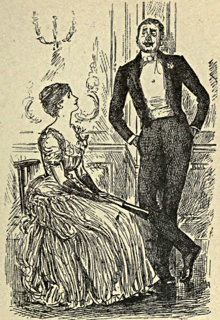 Gentleman and lady talking