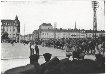 Retreat of the German Artillery  (PLACE DE LA GARE).