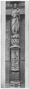 DIVIDING PILLAR OF “MOTHER-OF-GOD” DOOR WITH VIRGIN.