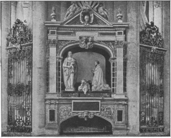 TOMB OF CANON GUILAIN LUCAS WITH “WEEPING ANGEL” STATUE.