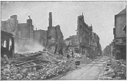 RUE DES TROIS-CAILLOUX NEAR THE PLACE GAMBETTA  (“Magasins des Nouvelles Galeries,” burnt on June 9th, 1918)