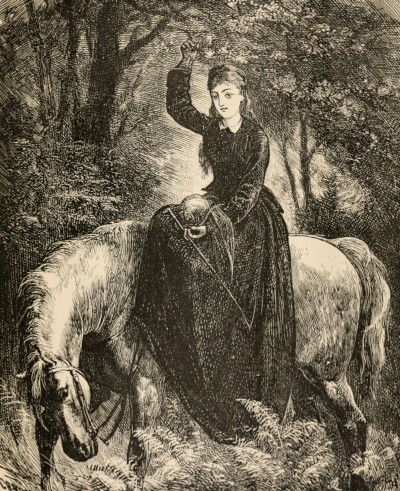 woman riding horse