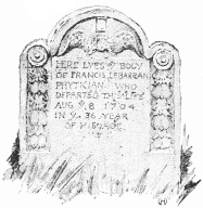 THE GRAVE OF DR. FRANCIS LE BARRAN, THE NAMELESS NOBLEMAN.