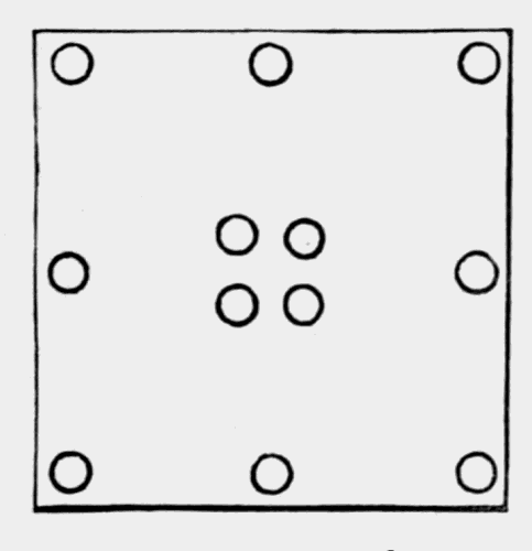 plan of the Square and Circle Puzzle before cutting