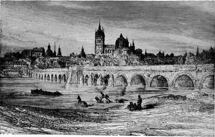 THE ROMAN BRIDGE AT SALAMANCA.