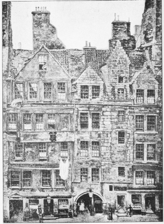 Head of Brodie’s Close, Lawnmarket.  (From a Drawing by Bruce J. Home.)