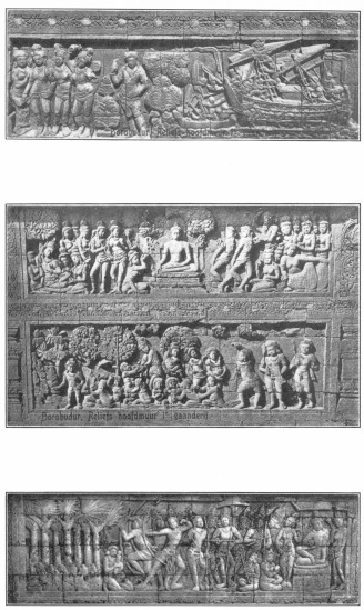 Image not available: Relief Carvings, Temple of Borobodul, Java  Dance of Greeting [?