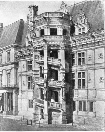 Image not available: SPIRAL STAIRCASE, CHÂTEAU OF BLOIS.  (By permission of Neurdein, Paris.)