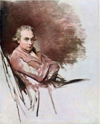 PORTRAIT OF ROMNEY BY HIMSELF (UNFINISHED)  (1782) National Portrait Gallery