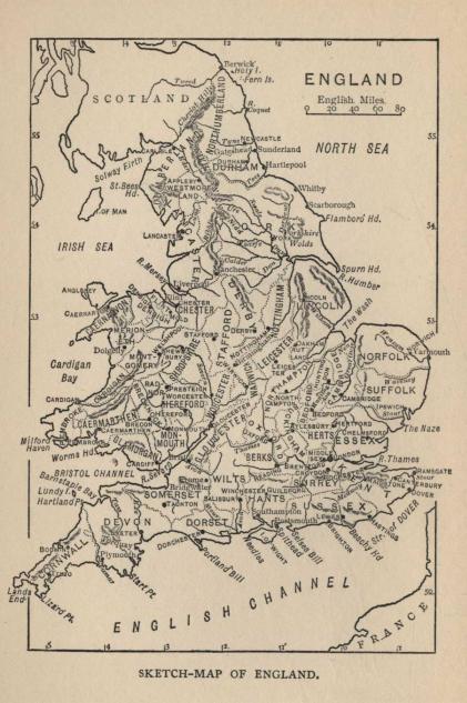 SKETCH-MAP OF ENGLAND.