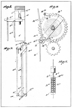 Fig. 8.  Fig. 9.  Fig. 10.  Fig. 11.  BANGERTER’S PERPETUAL TIME CLOCK