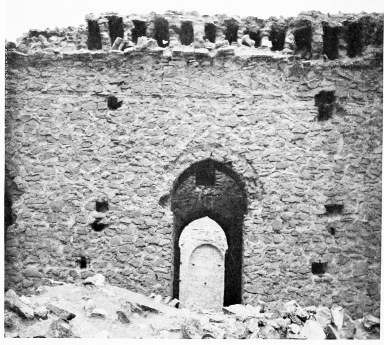 Fig. 103.—UKHEIḌIR, DOOR LEADING FROM V TO W, SEEN FROM SOUTH.