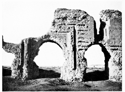 Fig. 138.—SÂMARRÂ, INTERIOR OF SOUTH GATE, RUINED MOSQUE.