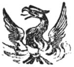 A phoenix (decorative footer)