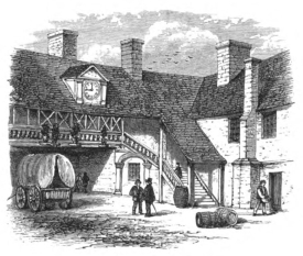 Image unavailable: OLD GEORGE INN, HUNTINGDON.