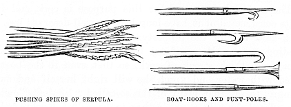 Image unavailable: PUSHING SPIKES OF SERPULA. BOAT-HOOKS AND PUNT-POLES.