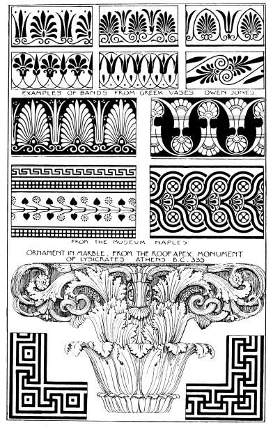 Image unavailable: GREEK ORNAMENT.      Plate 6.