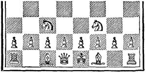 Chessboard showing the layout described