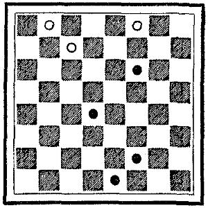 Checkerboard showing the layout described