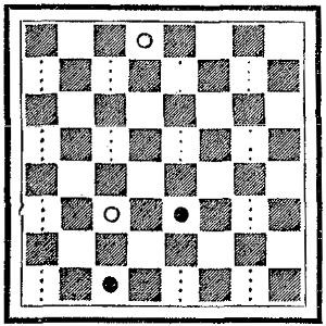 Checkerboard showing the layout described