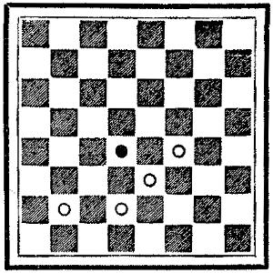 Checkerboard showing the layout described