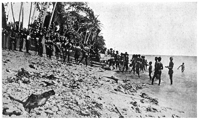 Launching of a Canoe