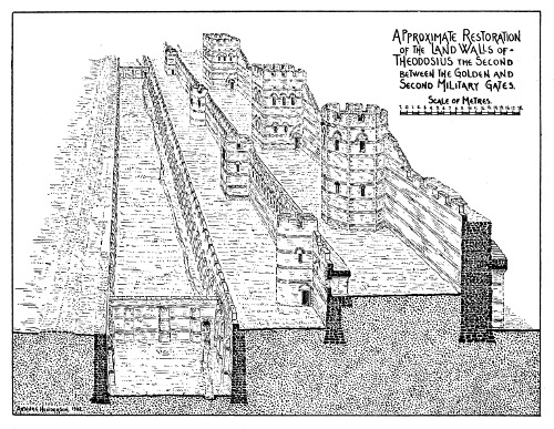 Approximate Restoration of the Land Walls