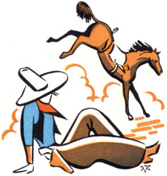 Bucking bronco