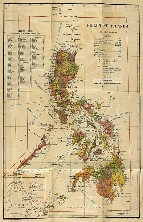 Map of the Philippine Islands