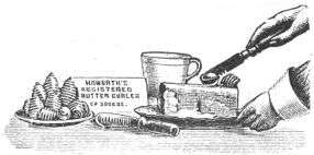 HOWORTH’S REGISTERED BUTTER CURLER No 309636.