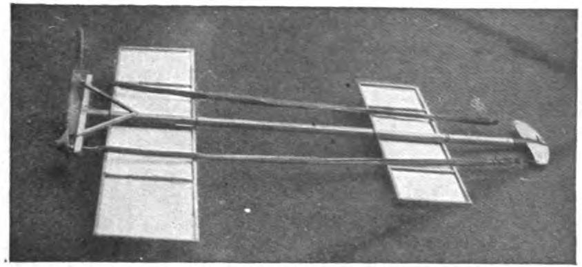 Model aeroplane. Designed by Cecil Peoli.