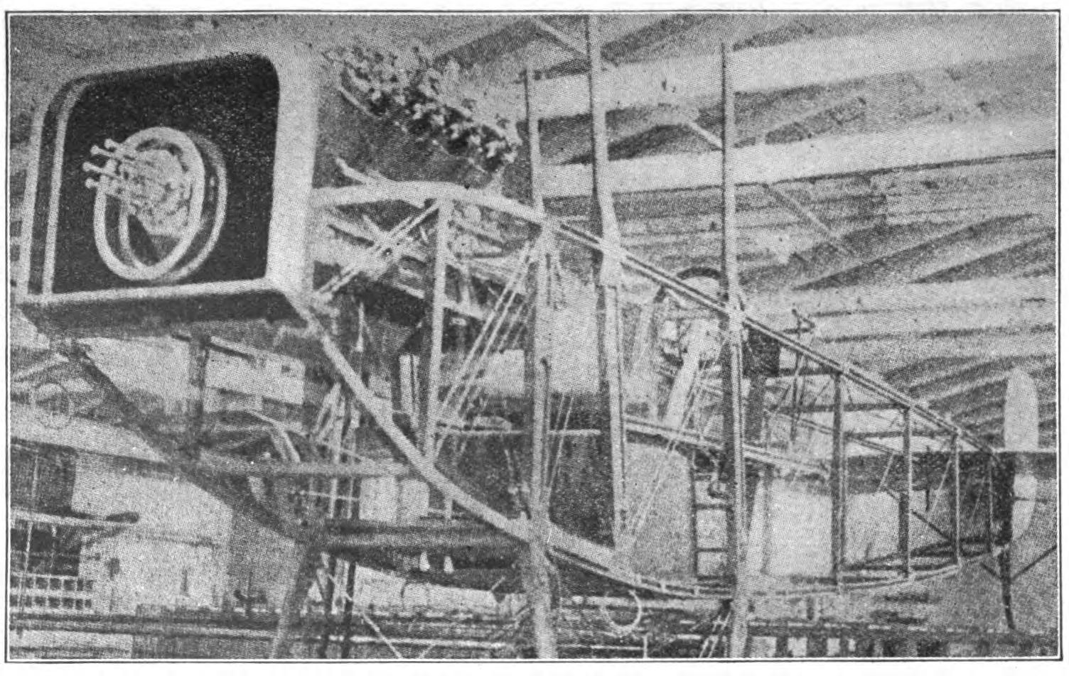 Truss Type Fuselage of Curtiss R-4 Biplane