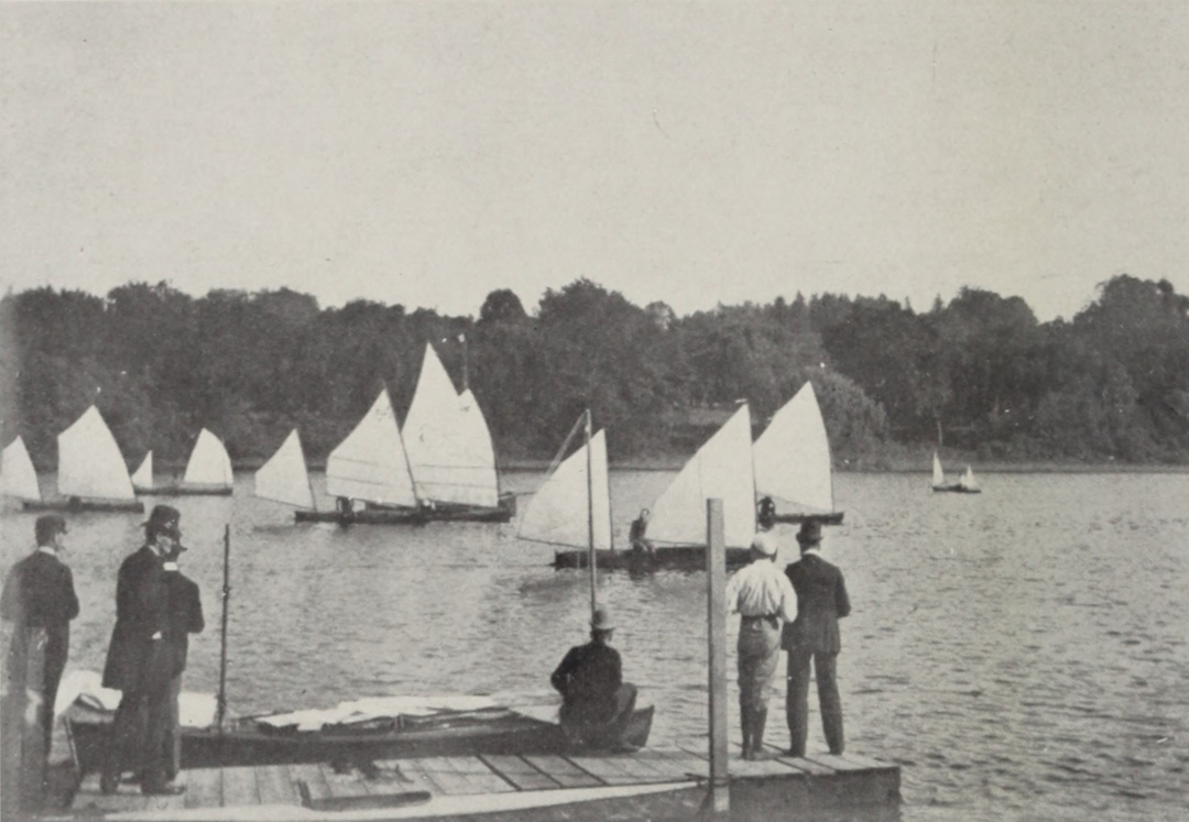 A Canoe Regatta On The Passaic.