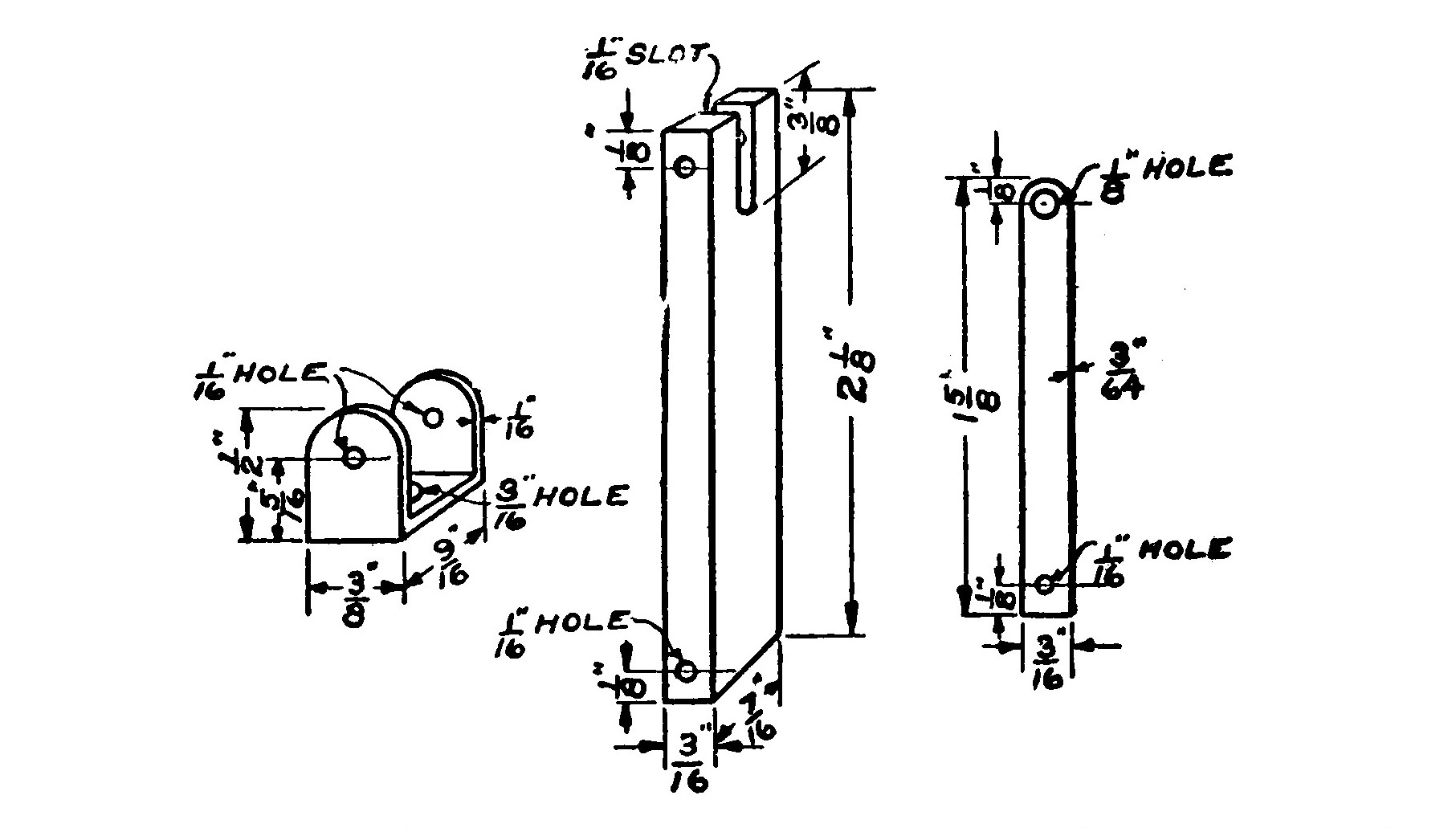 FIG. 56.—Showing the Armature, Armature Bearing and the Connection Rod.