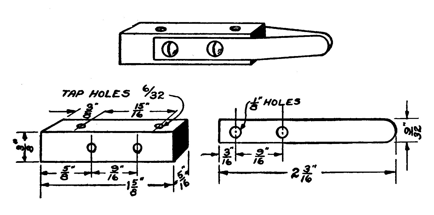 FIG. 57.—Details of the Brushes and Brush Holder.