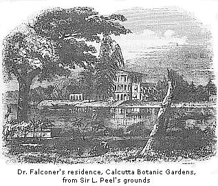 Dr. Falconer’s residence, Calcutta Botanic Gardens, from Sir L. Peel’s grounds