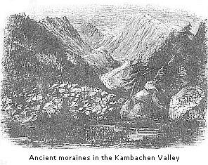 Ancient moraines in the Kambachen Valley