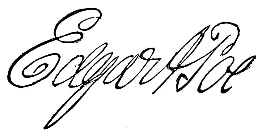 Signature of Edgar A. Poe