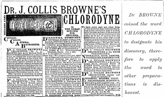 COLLIS BROWNE CHLORODYNE