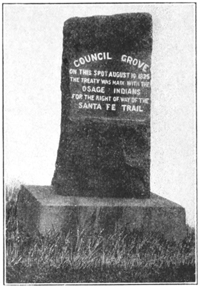 Illustration: Council Grove marker