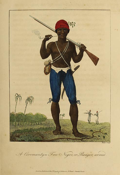 A Coromantyn Free Negro, or Ranger, armed.