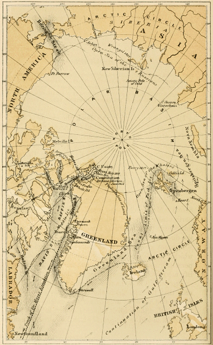 MAP OF THE POLAR REGIONS