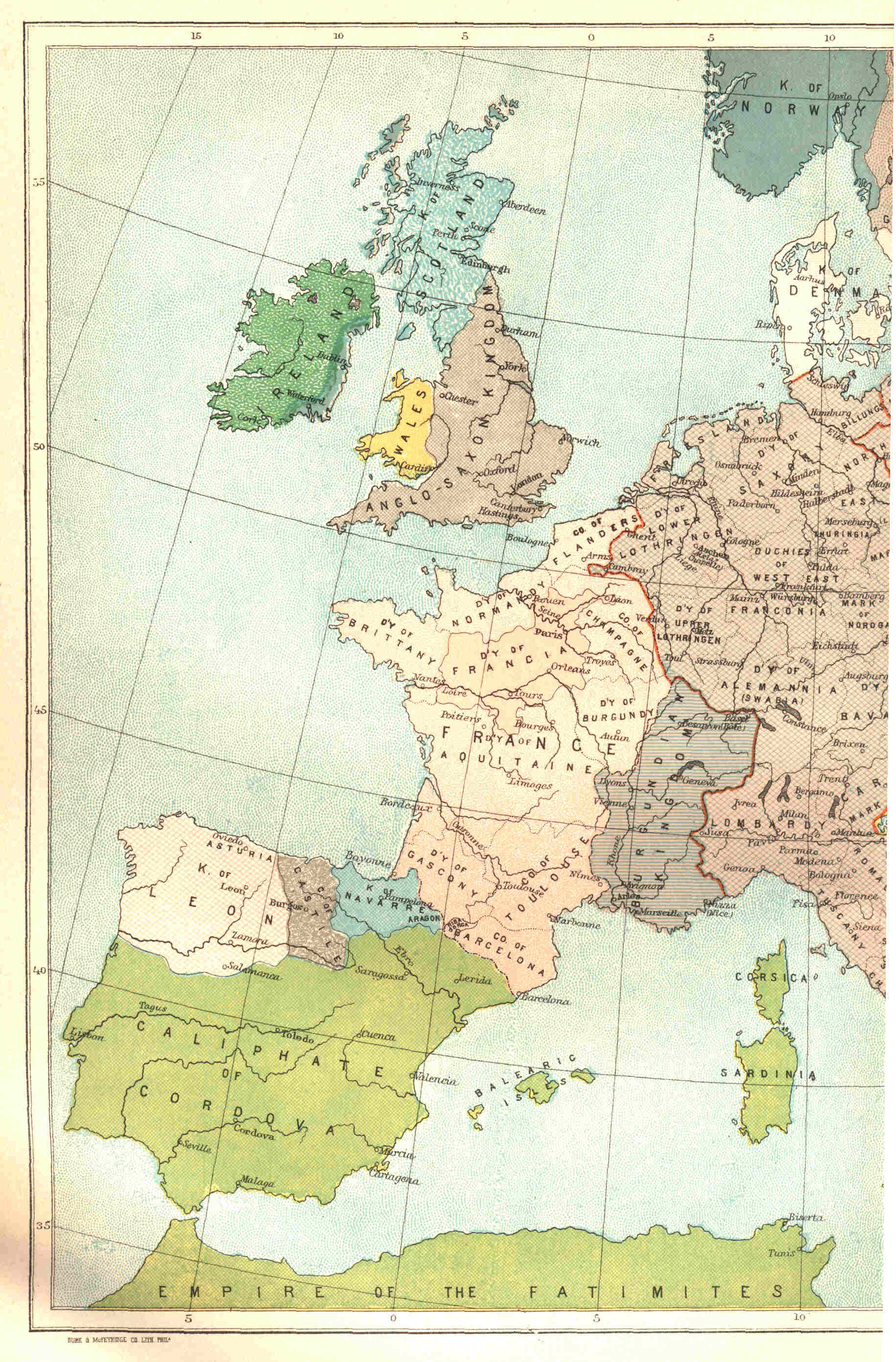 Europe at the close of the 10th century.