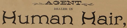 AGENT DEALER IN Human Hair,