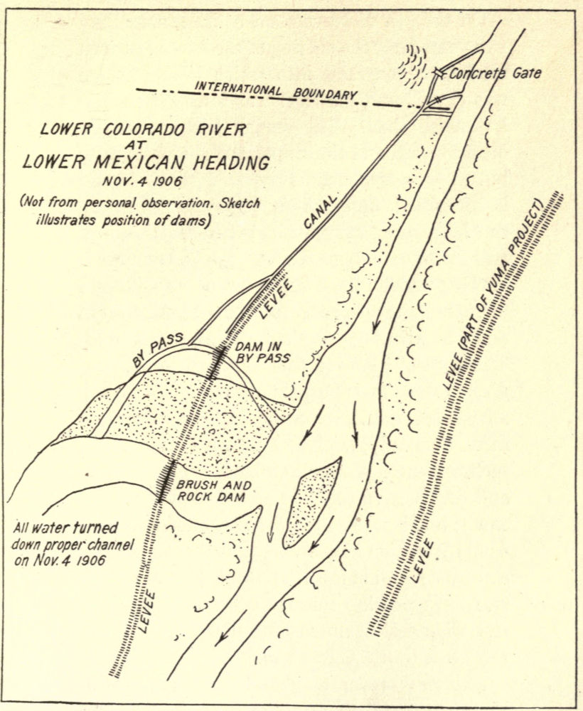 First Closure of Crevasse, Nov. 4, 1906