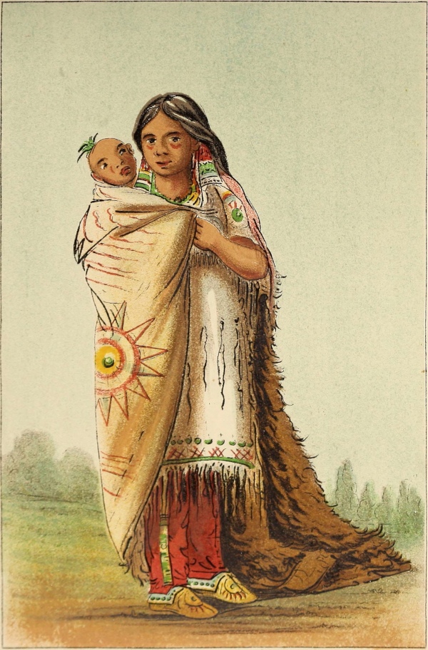 Dresses of woman and child