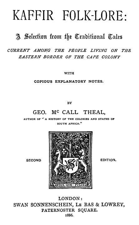 Original Title Page.