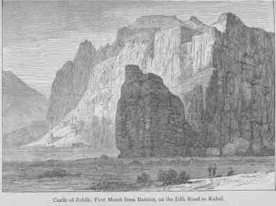 Castle of Zohâk, First March from Bamian, on the Irâk Road to Kabul.